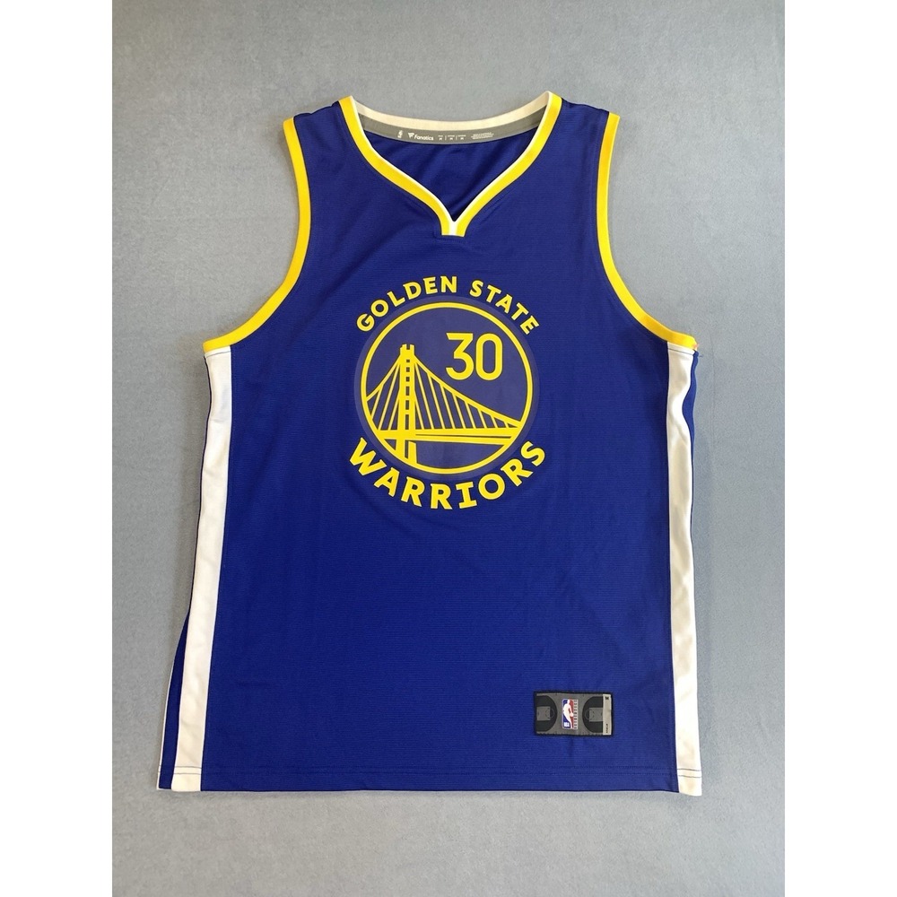 Golden State Warriors Jersey Mens Medium NBA Basketball Steph Curry #30 Fanatics